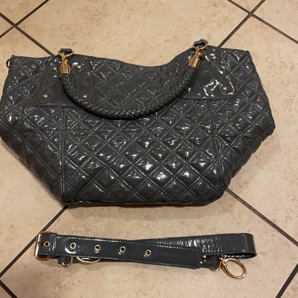 Big Buddha Grey Handbag w/ Gold Interior - Picture 4 of 5